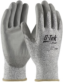 Protective Industrial Products Large G-Tek® PolyKor® Cut Resistant Gloves With Polyurethane Coated Palm And Fingers