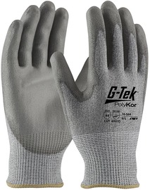 Protective Industrial Products Small G-Tek® PolyKor® Cut Resistant Gloves With Polyurethane Coated Palm And Fingers