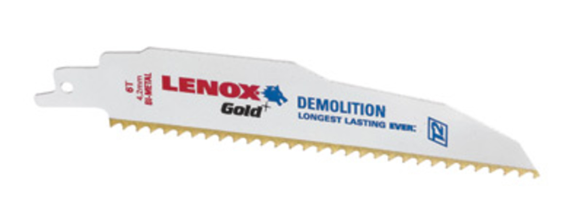 Lenox Gold Reciprocating Saw Blade 6 in.