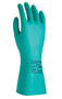 Ansell Size 6 Green Solvex 37-145 Interlock Cotton Lined 11 mil Unsupported Nitrile Chemical Resistant Gloves