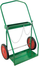 Anthony Welded Products 2 Cylinder Cart With Solid Rubber Wheels And Continuous Handle