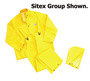 Dunlop® Protective Footwear Small Yellow Sitex .35 mm Polyester And PVC Rain Suit