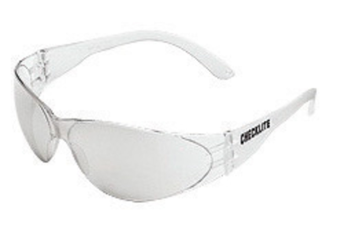 Airgas Crecl119 Mcr Safety® Checklite® Small Clear Safety Glasses With Clear Mirror Anti