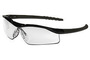 MCR Safety® Dallas™ Black Safety Glasses With Clear UV Anti-Fog Lens