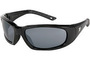 MCR Safety® ForceFlex® Black Safety Glasses With Gray Duramass® Anti-Fog Lens
