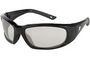 MCR Safety® ForceFlex® Black Safety Glasses With I/O Clear Mirror Duramass® Anti-Fog Lens