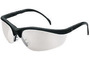 MCR Safety® Klondike® Black Safety Glasses With I/O Clear Mirror Duramass® Hard Coat Lens