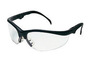 MCR Safety® Klondike® Plus Black Safety Glasses With Clear Duramass® Hard Coat Lens