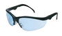 MCR Safety® Klondike® Plus Black Safety Glasses With Light Blue Duramass® Hard Coat Lens