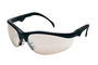 MCR Safety® Klondike® Plus Black Safety Glasses With I/O Clear Mirror UV Anti-Fog Lens