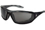 MCR Safety® Reaper™ Black Safety Glasses With Gray UV Anti-Fog Lens