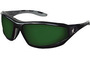 MCR Safety® Reaper™ Black Safety Glasses With Green Filter 5.0 Duramass® Hard Coat Lens