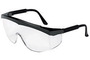 MCR Safety® Stratos® Black Safety Glasses With Clear Uncoated Lens