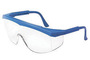 MCR Safety® Stratos® Blue Safety Glasses With Clear Duramass® Hard Coat Lens