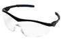 MCR Safety® Storm® Black Safety Glasses With Clear Duramass® Hard Coat Lens