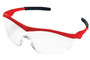 MCR Safety® Storm® Red Safety Glasses With Clear Duramass® Hard Coat Lens
