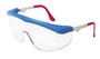 MCR Safety® Tomahawk® Blue Safety Glasses With Clear UV Anti-Fog Lens
