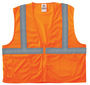 Ergodyne Small/Medium Orange GloWear® 8210Z Polyester Mesh Vest