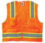 Ergodyne Large/X-Large Orange GloWear® 8248Z Polyester Mesh Vest