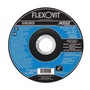 FlexOVit® 5" X 1/4" X 5/8" - 11 HIGH PERFORMANCE™ 24 - 30 Grit Aluminum Oxide Grain Type 27 Spin-On Depressed Center Grinding Wheel