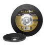 FlexOVit® 7" X 1/4" X 5/8" - 11 FLEXON® 16 Grit Zirconia Alumina Grain Type 28 Spin-On Depressed Center Grinding Wheel