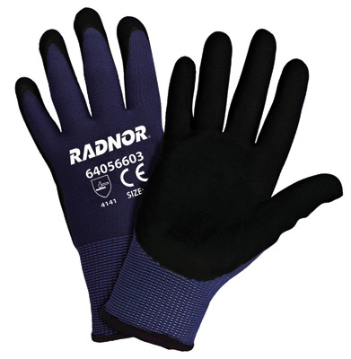 Superior Glass/Aramid Safety Gloves SKFGFNVB - Nitrile Coated Palms and  Plastic Rubber Back Guards — Glove Size: M — Legion Safety Products