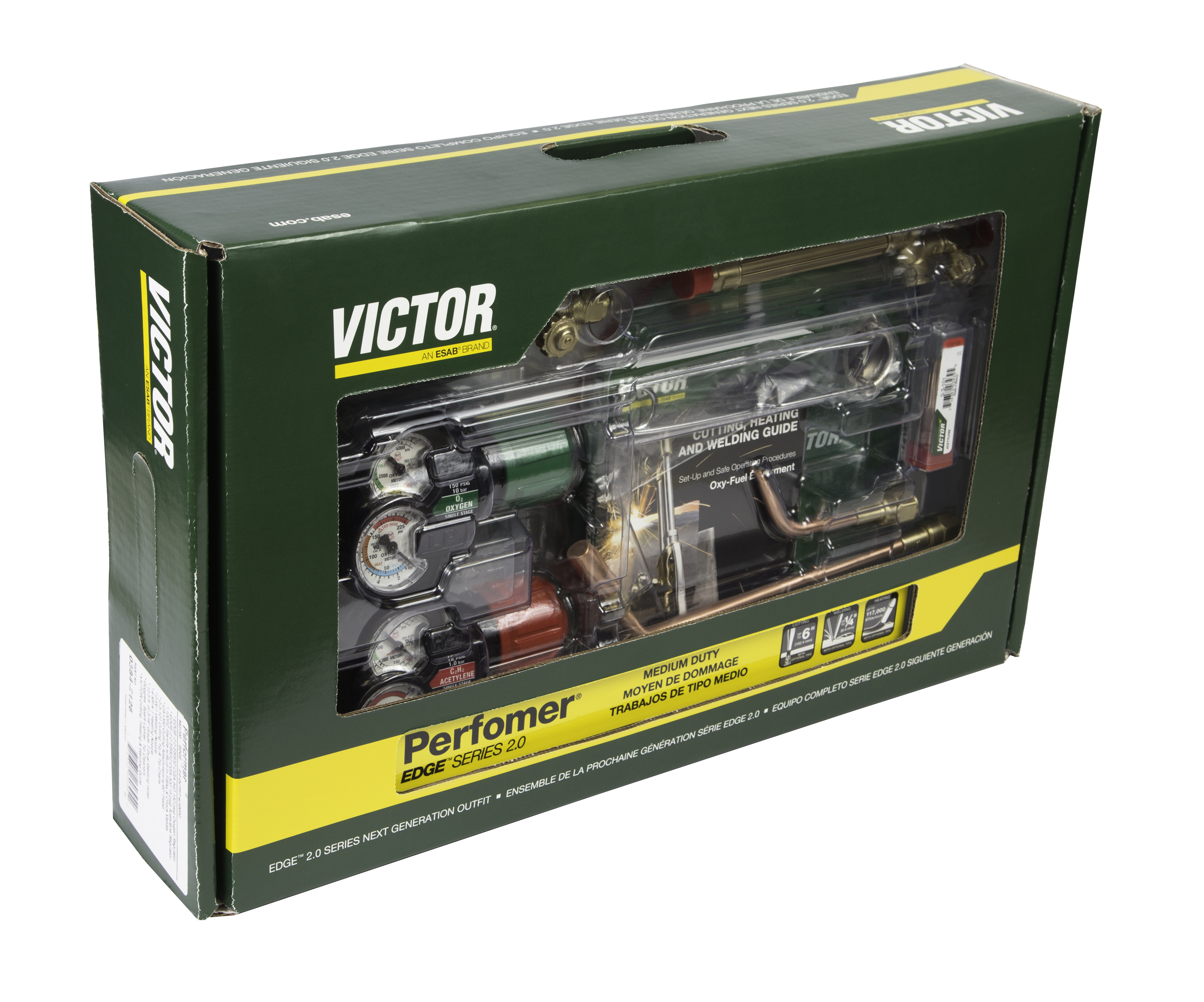 Airgas - VIC0384-2100 - Victor® Journeyman® Select EDGE™ 2.0 Heavy Duty  Acetylene Cutting/Heating/Welding Outfit CGA-300