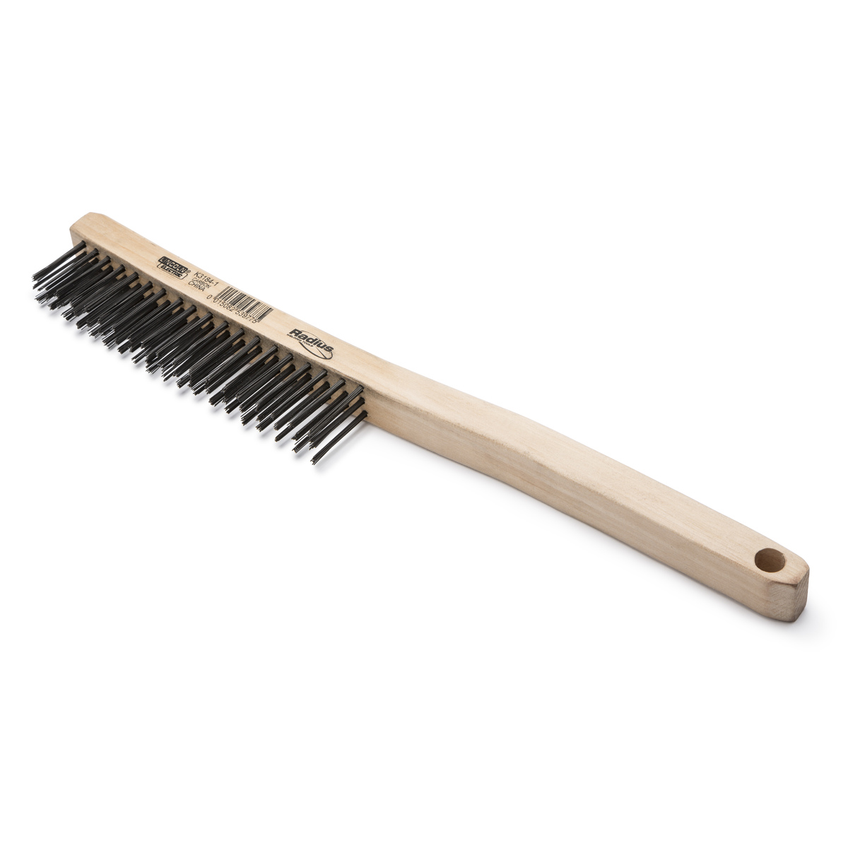 Winco BR-21 28 Dual-Headed Wire Brush, Steel/Wood