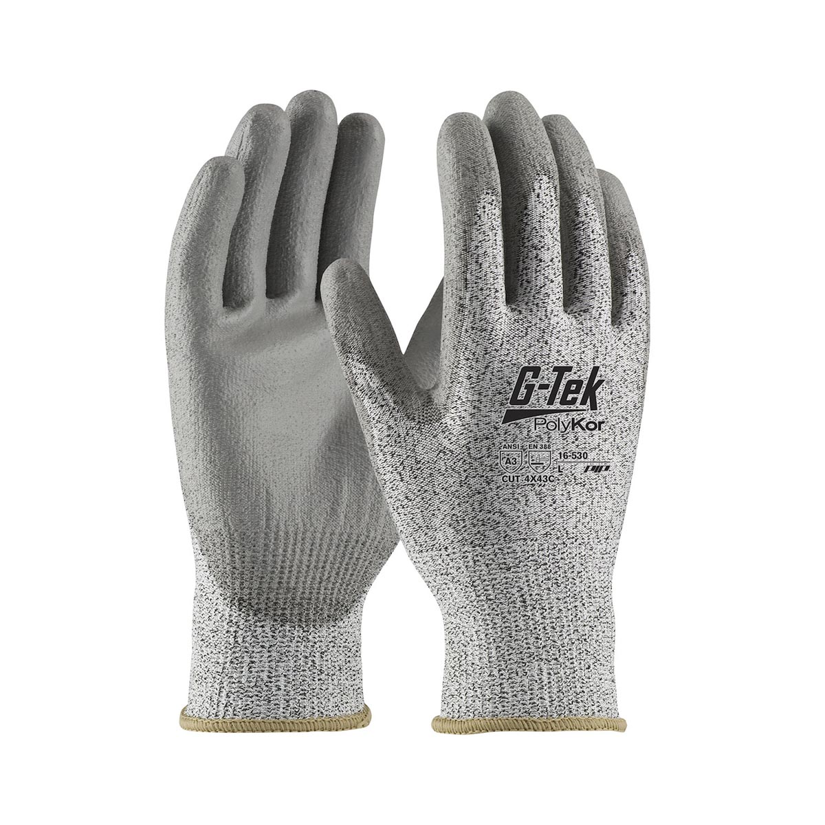 Airgas - PIP16-351/XXL - Protective Industrial Products 2X G-Tek® PolyKor®  21 Gauge Cut Resistant Gloves With Nitrile Coating And Touchscreen  Compatability