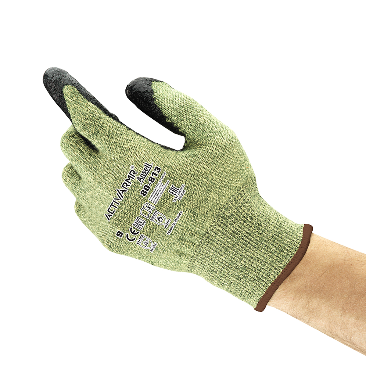 Airgas - ANE11-727-7 - Ansell Size 7 HyFlex® HPPE, Nylon And Spandex Cut  Resistant Gloves With Polyurethane Coating