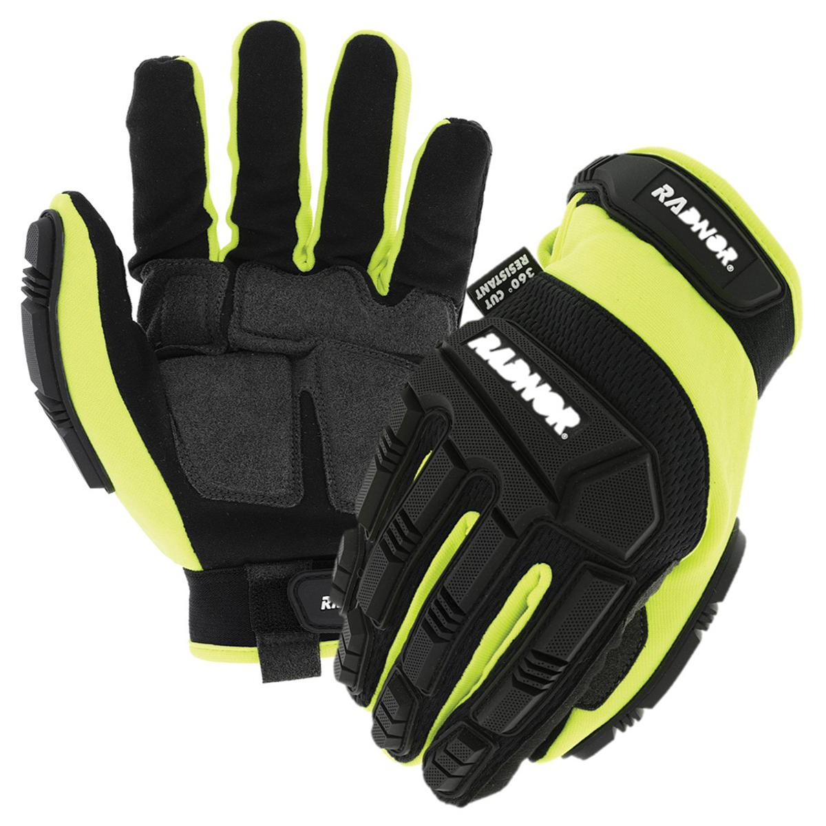 Airgas - RAD64056912 - RADNOR™ Medium 13 Gauge DuPont™ Kevlar® And LYCRA®  Cut Resistant Gloves With Nitrile Coated Palm & Fingers