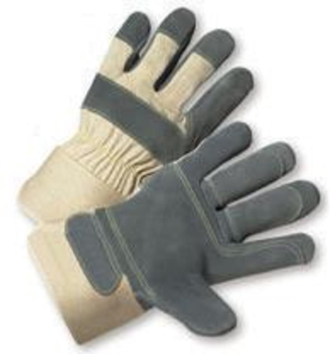 Heavy-Duty Leather-Reinforced Gloves