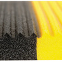 Superior Manufacturing 3' X 12' Black And Yellow Dyna-Shield® PVC Sponge NoTrax® Blade Runner™ Anti Fatigue Floor Mat