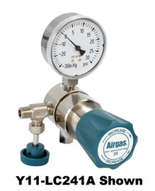 Airgas® Single Stage Brass 0-25 psi Low Pressure Analytical Cylinder Regulator CGA-510