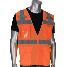 RADNOR™ X-Large Hi-Viz Orange Polyester Mesh Vest