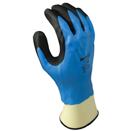 SHOWA® Size 10  13 Gauge Nitrile Full Coated  Work Gloves With Knit Liner And Knit Wrist