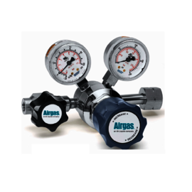 Airgas® Model 305 Brass-Plated Bar Stock Noncorrosive Gas Single Stage Regulator With CGA-580 Connection