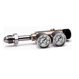 Airgas® Model 14 Nickel-Plated Brass High Purity Two Stage Regulator With CGA-540 Connection