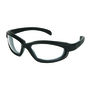 MCR Safety® PN1 Black Safety Glasses With Clear Duramass® Anti-Fog Lens